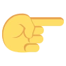 White Right Pointing Index ☞ image - EmojiTwo style