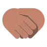 Handshake: Medium Skin Tone Emoji 🤝🏽 image - Tossface style