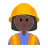 Woman Construction Worker: Dark Skin Tone
