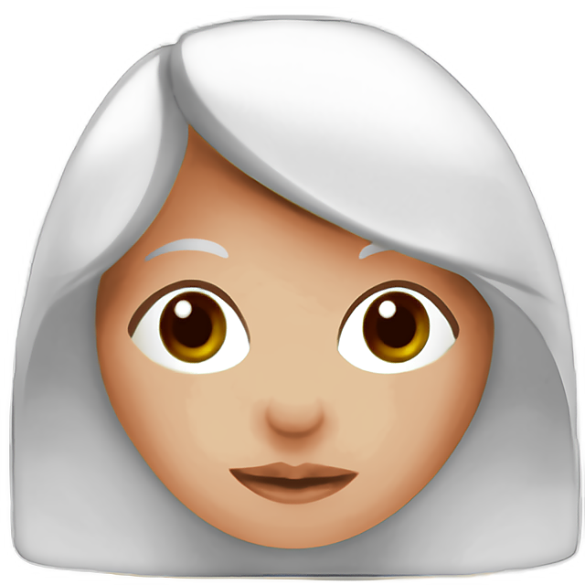 Woman: Medium-Light Skin Tone, White Hair