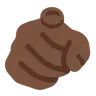 Index Pointing At The Viewer: Dark Skin Tone Emoji 🫵🏿 image - Twitter / X (Twemoji) style