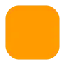 Quadrado laranja grande Emoji 🟧 image - Tossface style