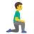 Man Kneeling Facing Right