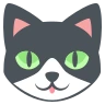 Emoji Macska arca 🐱 image - EmojiTwo style