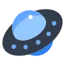Latający spodek Emoji 🛸 image - Tossface style