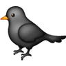 Black Bird Emoji 🐦‍⬛ image - Samsung style