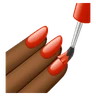 Nail Polish: Medium-Dark Skin Tone Emoji 💅🏾 image - Huawei Harmony OS style