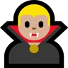 Man Vampire: Medium-Light Skin Tone Emoji 🧛🏼‍♂️ image - Microsoft Windows 10 Segoe UI Emoji style