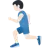 Man Running: Light Skin Tone