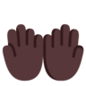 Palms Up Together: Dark Skin Tone Emoji 🤲🏿 image - Microsoft Classic 2D style