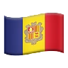 Flag: Andorra Emoji 🇦🇩 image - Apple style