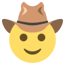 カウボーイハットの顔 Emoji 🤠 image - EmojiTwo style