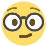 书呆子脸 Emoji 🤓 image - EmojiTwo style