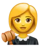 Woman Judge Emoji 👩‍⚖️ image - WhatsApp style