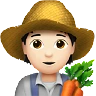 Farmer: Light Skin Tone Emoji 🧑🏻‍🌾 image - Apple style