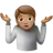 Person Shrugging: Medium Skin Tone