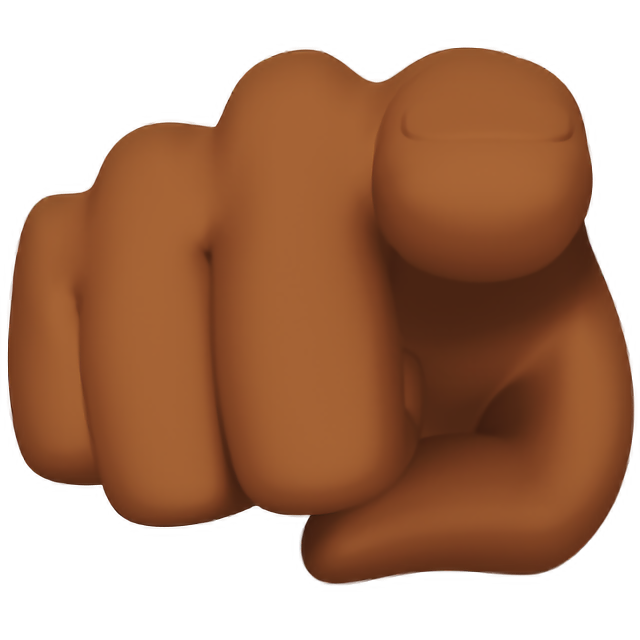 Index Pointing At The Viewer: Medium-Dark Skin Tone