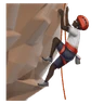 Person Climbing: Dark Skin Tone Emoji 🧗🏿 image - Huawei Harmony OS style