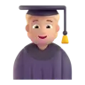 Student: Medium-Light Skin Tone Emoji 🧑🏼‍🎓 image - Microsoft 3D Fluent style