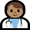 Man Health Worker: Medium Skin Tone Emoji 👨🏽‍⚕️ image - Microsoft Windows 10 Segoe UI Emoji style