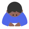 Man Bowing: Medium-Dark Skin Tone Emoji 🙇🏾‍♂️ image - Tossface style