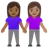 Woman And Man Holding Hands: Medium Skin Tone, Medium-Dark Skin Tone