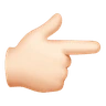Backhand Index Pointing Right: Light Skin Tone Emoji 👉🏻 image - Huawei Harmony OS style