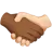 Handshake: Medium-Dark Skin Tone, Light Skin Tone