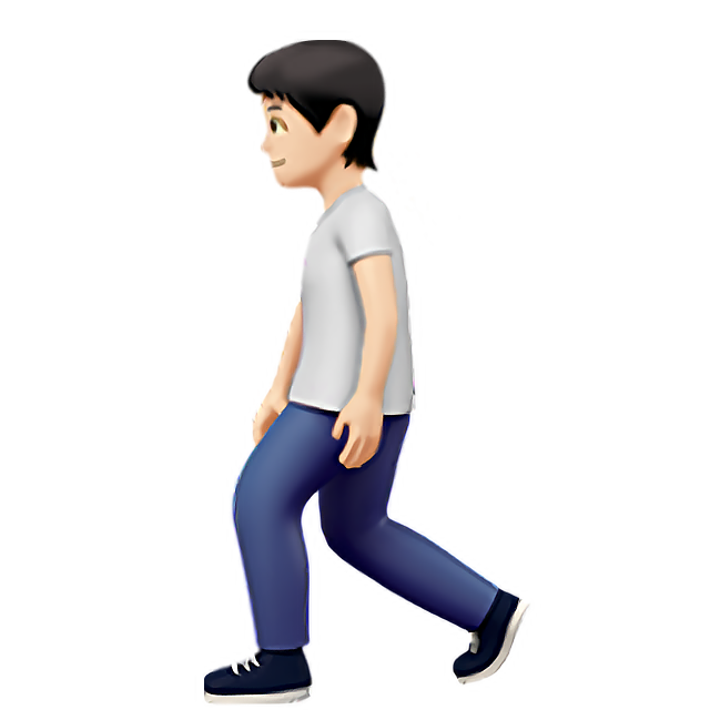Person Walking: Light Skin Tone