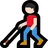 Man With White Cane: Light Skin Tone