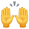Raising Hands Emoji 🙌 image - Samsung style