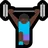 Woman Lifting Weights: Dark Skin Tone