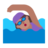Woman Swimming: Medium Skin Tone