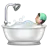 Person Taking Bath: Light Skin Tone