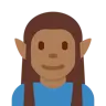 Man Elf: Medium-Dark Skin Tone Emoji 🧝🏾‍♂️ image - Twitter / X (Twemoji) style