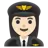 Woman Pilot: Light Skin Tone