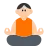 Man In Lotus Position: Light Skin Tone