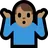 Man Shrugging: Medium Skin Tone