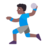 Man Playing Handball: Medium-Dark Skin Tone