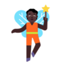Fairy: Dark Skin Tone Emoji 🧚🏿 image - Microsoft Classic 2D style