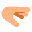 Palm Down Hand: Medium-Light Skin Tone