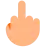 Middle Finger: Medium-Light Skin Tone