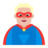 Man Superhero: Medium-Light Skin Tone