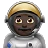 Man Astronaut: Dark Skin Tone