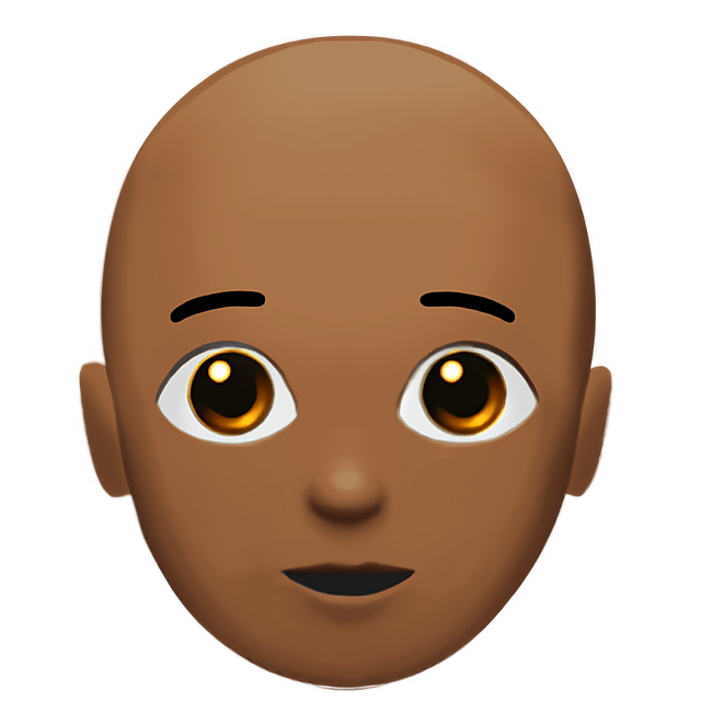 Person: Medium-Dark Skin Tone, Bald