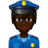 Police Officer: Dark Skin Tone
