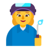 Woman Factory Worker Emoji 👩‍🏭 image - Microsoft Classic 2D style