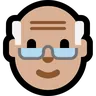 Old Man: Medium-Light Skin Tone Emoji 👴🏼 image - Microsoft Windows 10 Segoe UI Emoji style