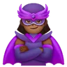 Woman Supervillain: Medium-Dark Skin Tone Emoji 🦹🏾‍♀️ image - Samsung style