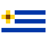 Flag: Uruguay Emoji 🇺🇾 image - SerenityOS style